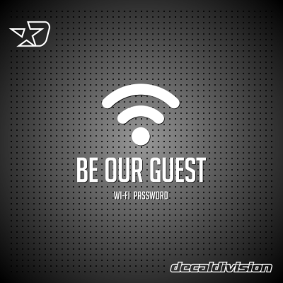 Wi-Fi Sticker - Be our Guest